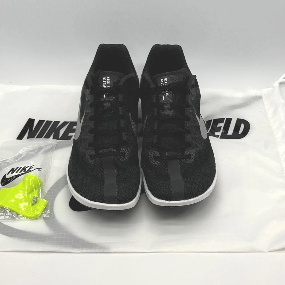 Nike Zoom Rival Track & Field Distance Black White Spikes DC8725-001 Men's Sz 10